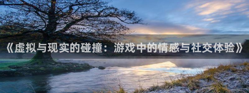 星欧娱乐什么意思：《虚拟与现实的碰撞：游戏中的情感与社交体验