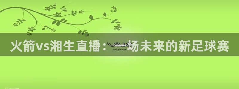 新球足球直播：火箭vs湘生直播：一场未来的新足球赛